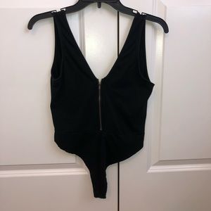 Tobi ZipUp Low Back Bodysuit